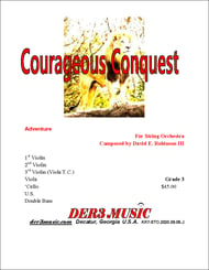 Courageous Conquest Orchestra sheet music cover Thumbnail